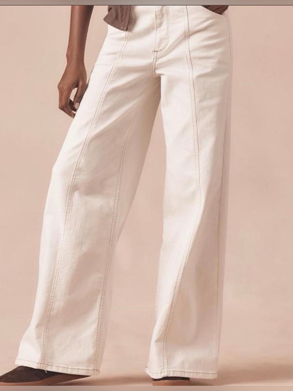 Maeve By Anthropology Delaney Clean-Seamed High-Rise Wide-Leg Jeans